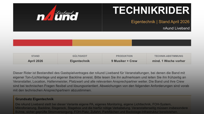 nAund Liveband Technikrider Download